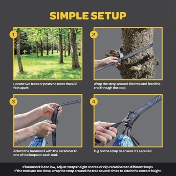 Durable Hammock 400 lb Capacity for Camping & Relaxation