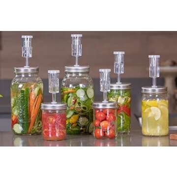JILLMO Fermentation Kit for Wide Mouth Mason Jars