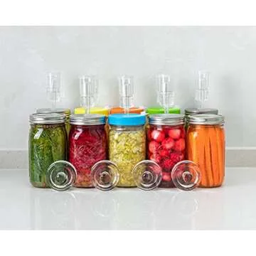 JILLMO Fermentation Kit for Wide Mouth Mason Jars