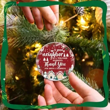 Christmas Neighbor Gift Set - 6 Ceramic Ornaments