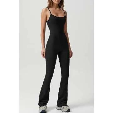 Flattering QINSEN Black Jumpsuit for Stylish Women