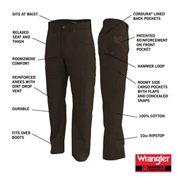 Wrangler Riggs Workwear Men's Utility Pants Durable Stylish