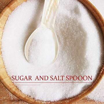 Caviar Spoons Mother of Pearl Mop Spoons with Hand Craft W Round Handle for Caviar, Egg, Ice Cream, Salt, Coffee Serving, Restaurant Serving Set(6 Pieces,3.55 Inch)