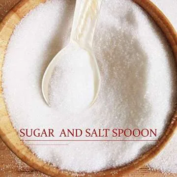 Caviar Spoons Mother of Pearl Mop Spoons with Hand Craft W Round Handle for Caviar, Egg, Ice Cream, Salt, Coffee Serving, Restaurant Serving Set(6 Pieces,3.55 Inch)