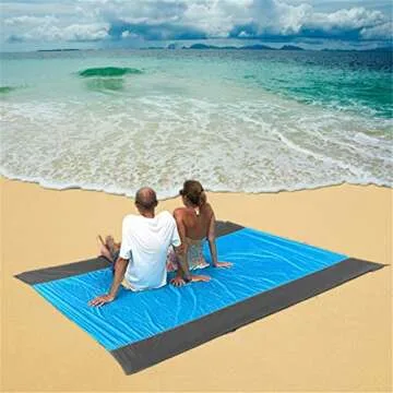 Eastjing Sand Free Beach Blanket for Camping & Travel