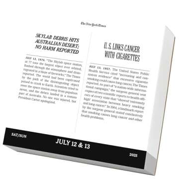 The New York Times Headlines in History Page-A-Day® Calendar 2025: 365 Remarkable Stories from The Times Archives