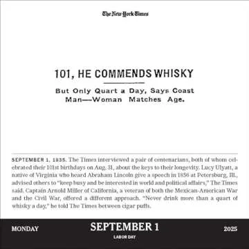 The New York Times Headlines in History Page-A-Day® Calendar 2025: 365 Remarkable Stories from The Times Archives