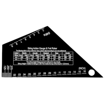 High Precision Guitar String Action Gauge & Fret Rocker Tool