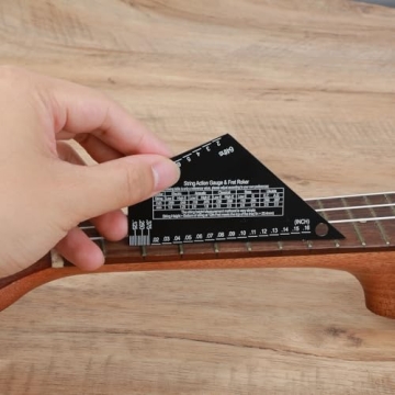 Guitar String Action Gauge & Fret Rocker Tool