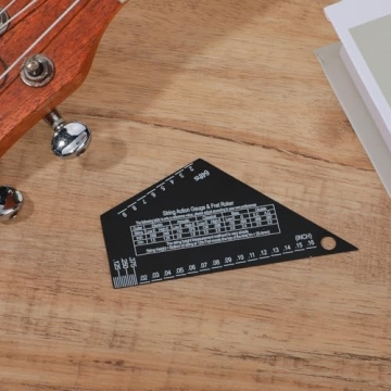 Guitar String Action Gauge & Fret Rocker Tool