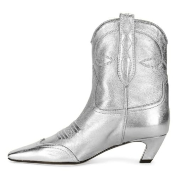 FSJ Women Comfort Kitten Low Heel Square Toe Ankle Boots