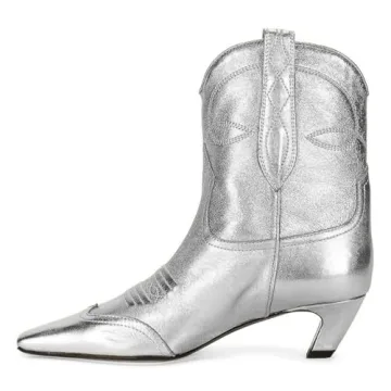 FSJ Women Comfort Kitten Low Heel Square Toe Ankle Boots