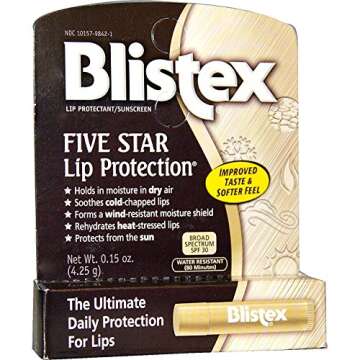Blistex Five Star Lip Protection Balm – SPF 30 Moisturizing Care
