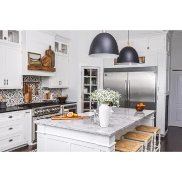 Laurel&Vine 12" Tall White Ceramic Vase with Stems