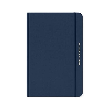Full Focus Navy Linen Planner by Michael Hyatt - A Goal-Oriented Daily Companion for Success
