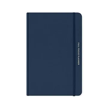 Full Focus Navy Linen Planner by Michael Hyatt - A Goal-Oriented Daily Companion for Success