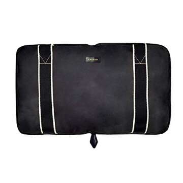 Lightweight Foldable Duffle Bag for Travel in Derby Black