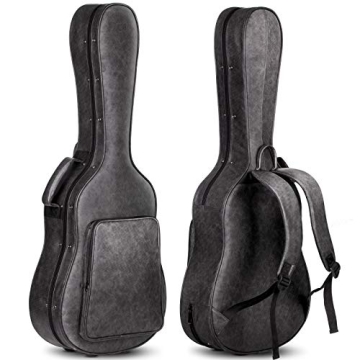 CAHAYA Vintage Hardshell Guitar Case - Lightweight & Durable Protection for 40-41 Inch Acoustics