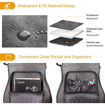 CAHAYA Vintage Hardshell Guitar Case for 40-41 Inch Acoustics