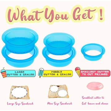 HiYZ Sandwich Cutter and Sealer for Creative Kids Meals