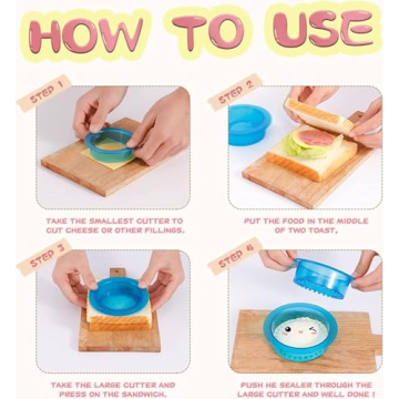 HiYZ Sandwich Cutter and Sealer for Creative Kids Meals