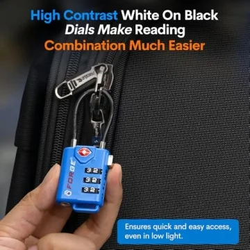 TSA Approved Combination Luggage Locks for Travel