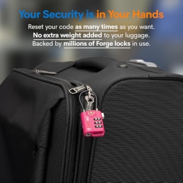 TSA Approved Combination Luggage Locks for Travel