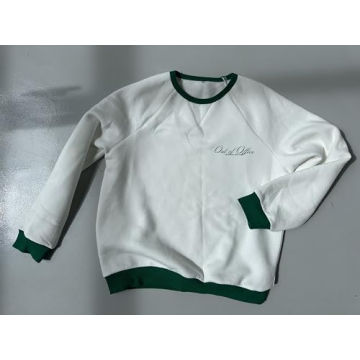 Almere Fleece Oversized Sweatshirt White Green Comfort