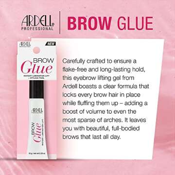 Ardell Brow Glue Instant Lamination Lift and Styling Tool, Eyebrow Gel - Long-Lasting Hold Brow Gel ...
