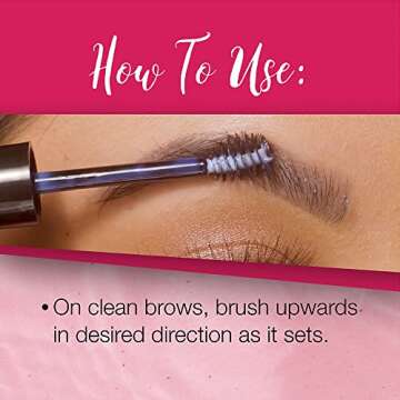 Ardell Brow Glue Instant Lamination Lift and Styling Tool, Eyebrow Gel - Long-Lasting Hold Brow Gel for Fluffy Defined Brows
