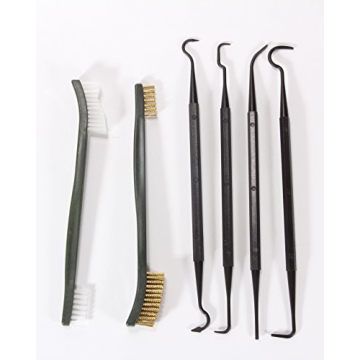 Lyman 6 Piece Gun Cleaning Kit Brass/Nylon Tools for Firearms