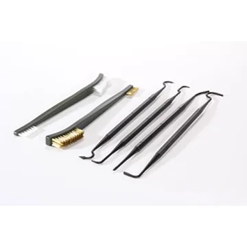Lyman 6 Piece Gun Cleaning Kit Brass/Nylon Tools for Firearms