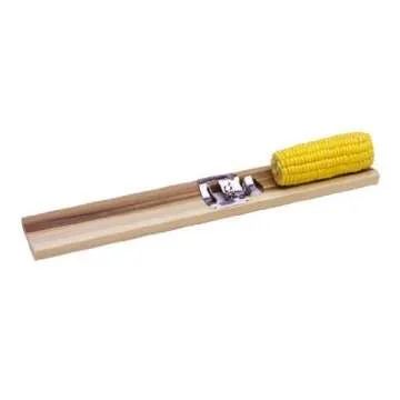 Norpro Wood Corn Cutter and Creamer, One Size, As Shown