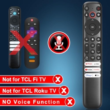 Premium TCL Google TV Remote Replacement, Pack of 2 for Ultimate Convenience
