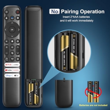 Replacement Remote for TCL Google TV Models, Pack of 2