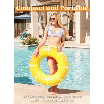 JOYIN Inflatable Swim Tube Raft Bundle for Summer Fun