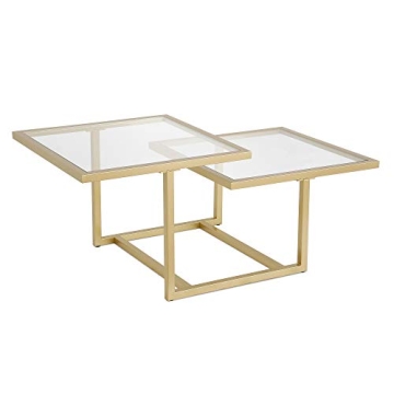 Elegant Henn&Hart Coffee Table - Modern Brass Design