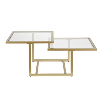 Elegant Henn&Hart Coffee Table - Modern Brass Design