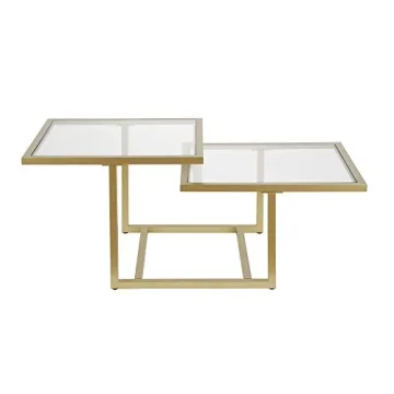 Elegant Henn&Hart Coffee Table - Modern Brass Design