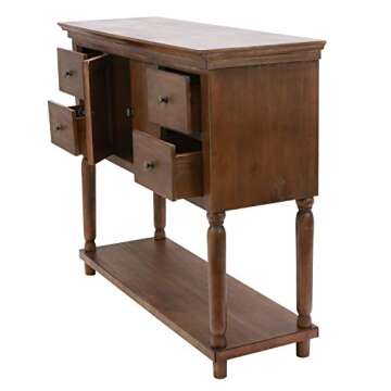 Stylish Decor Therapy Console Table Brown Natural Wood