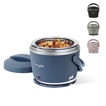 Crock-Pot 20-Ounce Electric Lunch Box - Portable Food Warmer, Faded Blue