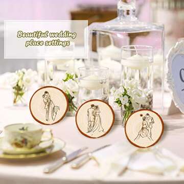 5ARTH 20 Pcs Natural Wood Slices for Crafting DIY Projects