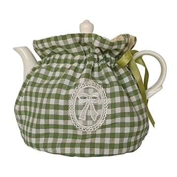 Tea Pot Cozies, Cotton Vintage Floral Teapot Dust Cover Tea Cosy, Kitchen Home Decorative Tea Pots C...