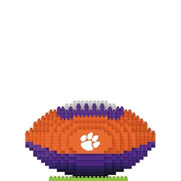 FOCO Clemson Tigers NCAA 3D BRXLZ Football Puzzle - Ultimate Team Spirit Toy