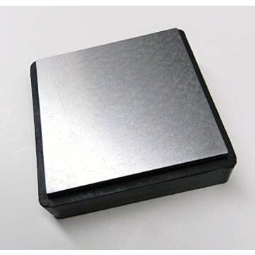 Steel and Rubber Block 4" Double Sided Combination Metal Working Anvil Bench Tools