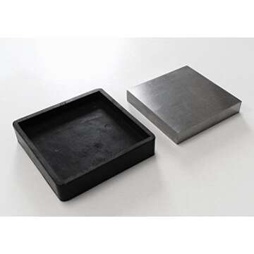 Steel and Rubber Block 4" Double Sided Combination Metal Working Anvil Bench Tools