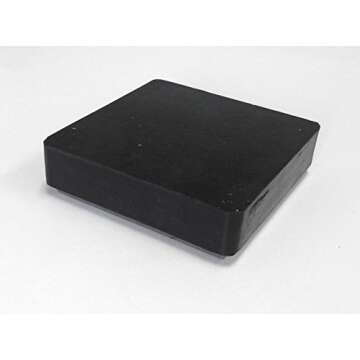 Steel and Rubber Block 4" Double Sided Combination Metal Working Anvil Bench Tools