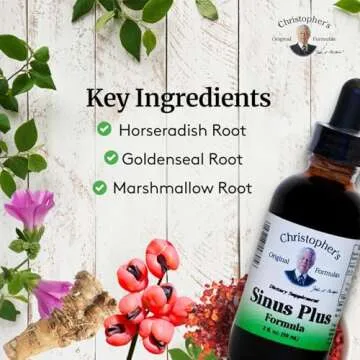 Christopher's Original Formulas Sinus Plus, 2 oz Liquid - Natural Herbal Formula for Sinus Support