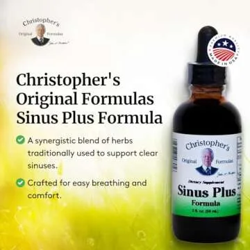 Christopher's Original Formulas Sinus Plus, 2 oz Liquid - Natural Herbal Formula for Sinus Support
