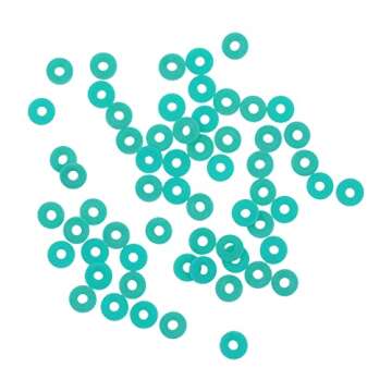 Mandala Crafts 4mm Teal Polymer Clay Beads Kit for Friendship Bracelets - 6000 Teal Heishi Beads Dis...